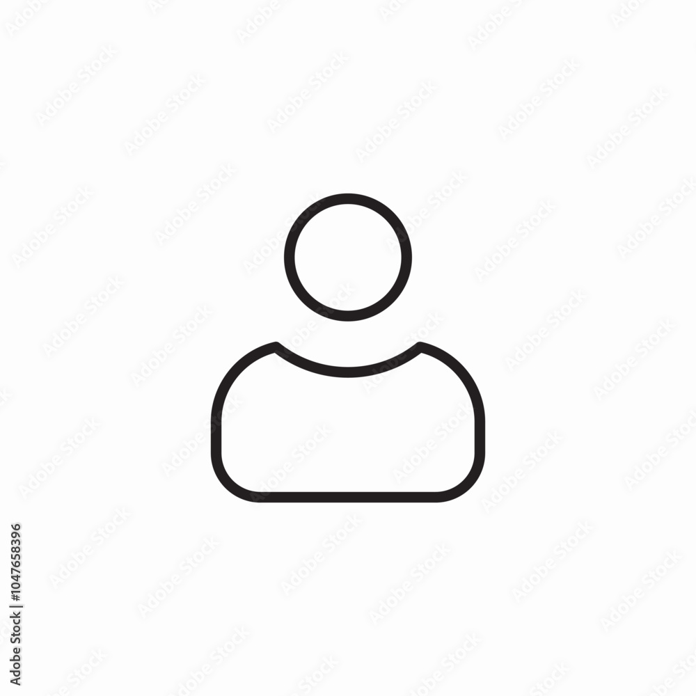 male user profile icon sign vector male user profile icon sign vector