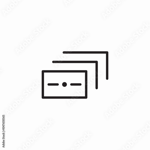 money stack icon sign vector