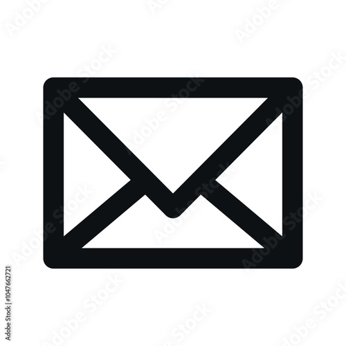 Message envelope icon for apps and websites