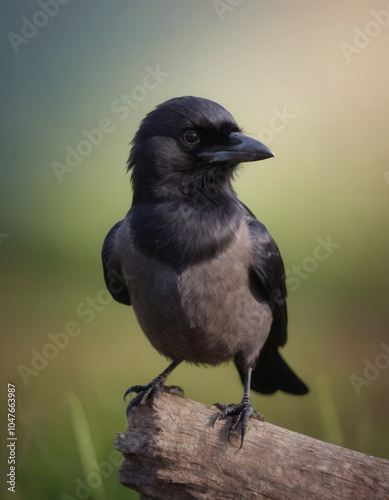 crow on the ground