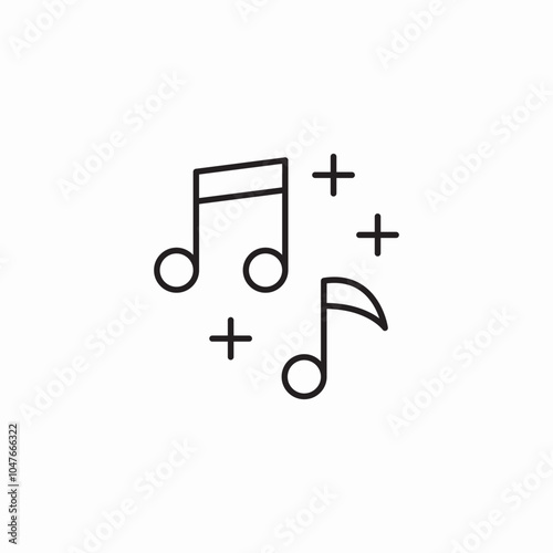 music note icon sign vector