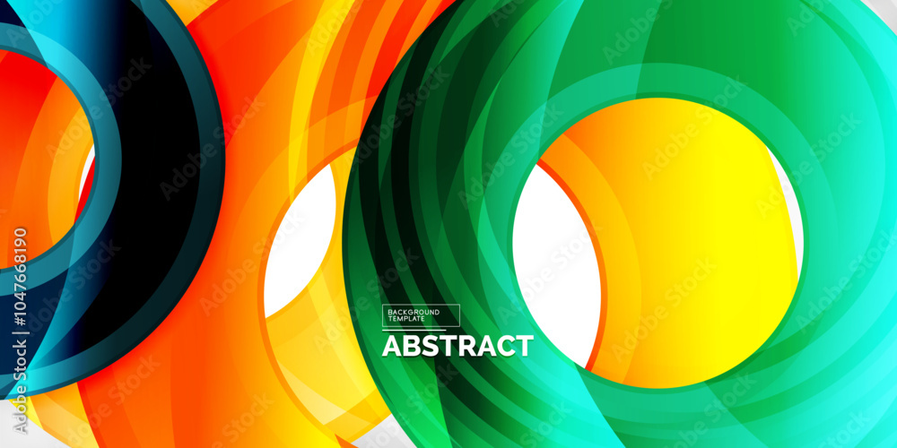 Circles, round elements, ring shapes premium background. Vector Illustration For Wallpaper, Banner, Background, Card, Book Illustration, landing page