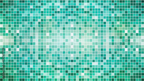 Symmetrical abstract pixel grid background with blank space