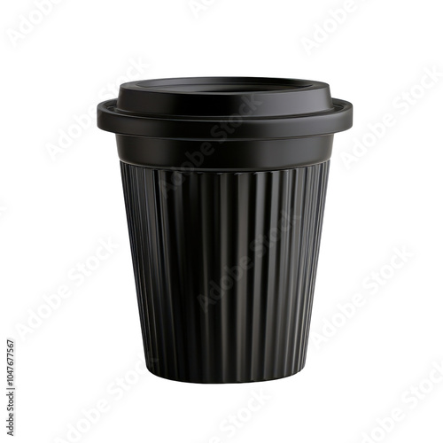 Wallpaper Mural Black disposable coffee cup, isolated on white background. Torontodigital.ca