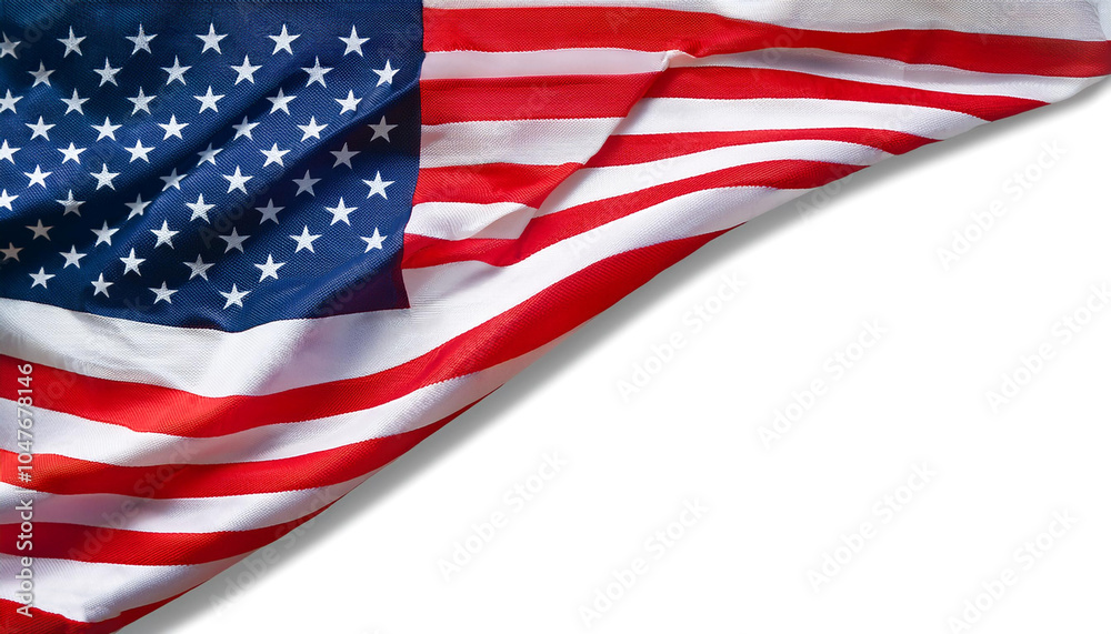 Fototapeta premium United States of America flag waving in the wind. United States of America banner blowing, soft and smooth silk