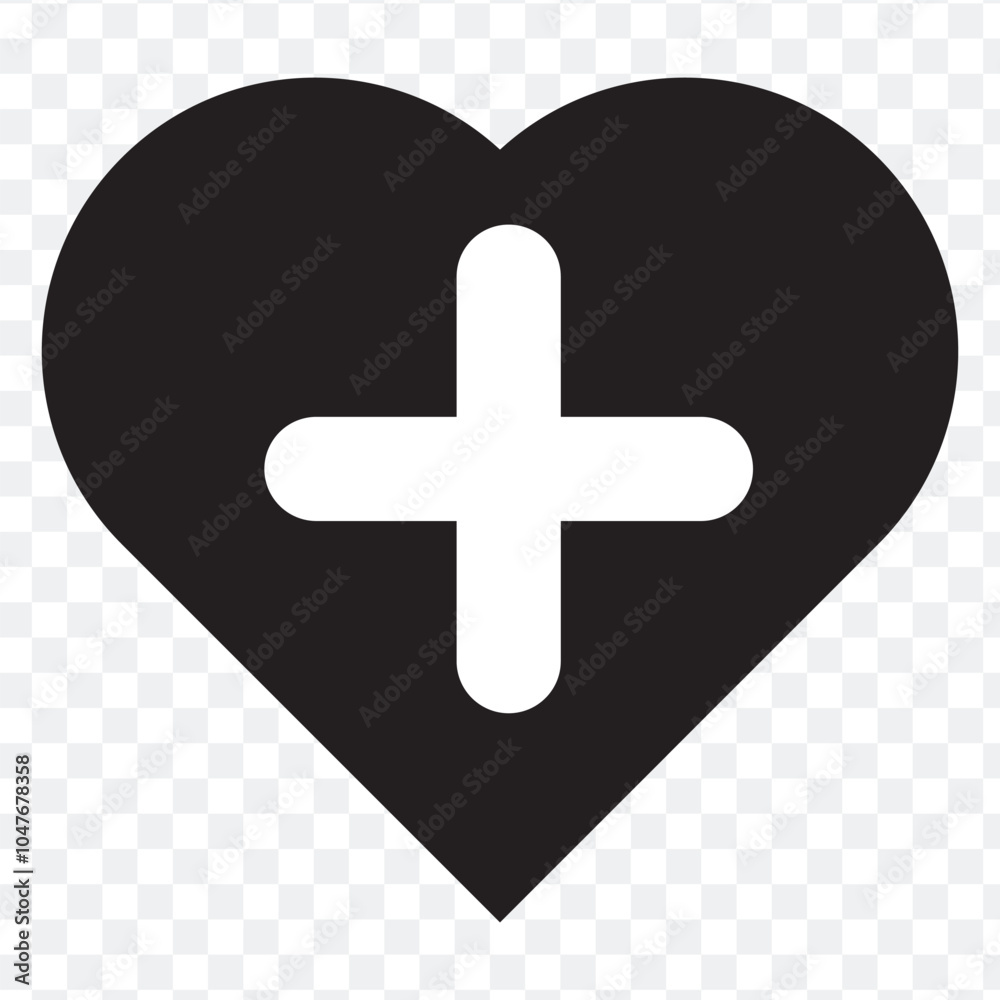add to favorite heart icon. heart icon with plus. Favorite or love heart icon on PNG background. vector illustration. add to favorite heart icon. heart icon with plus. Favorite or love heart icon on PNG background. vector illustration.