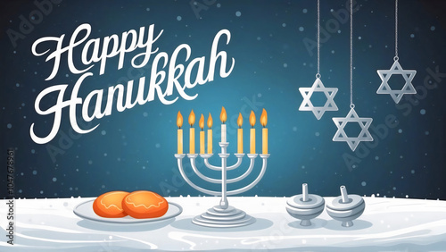 Hanukkah card with 