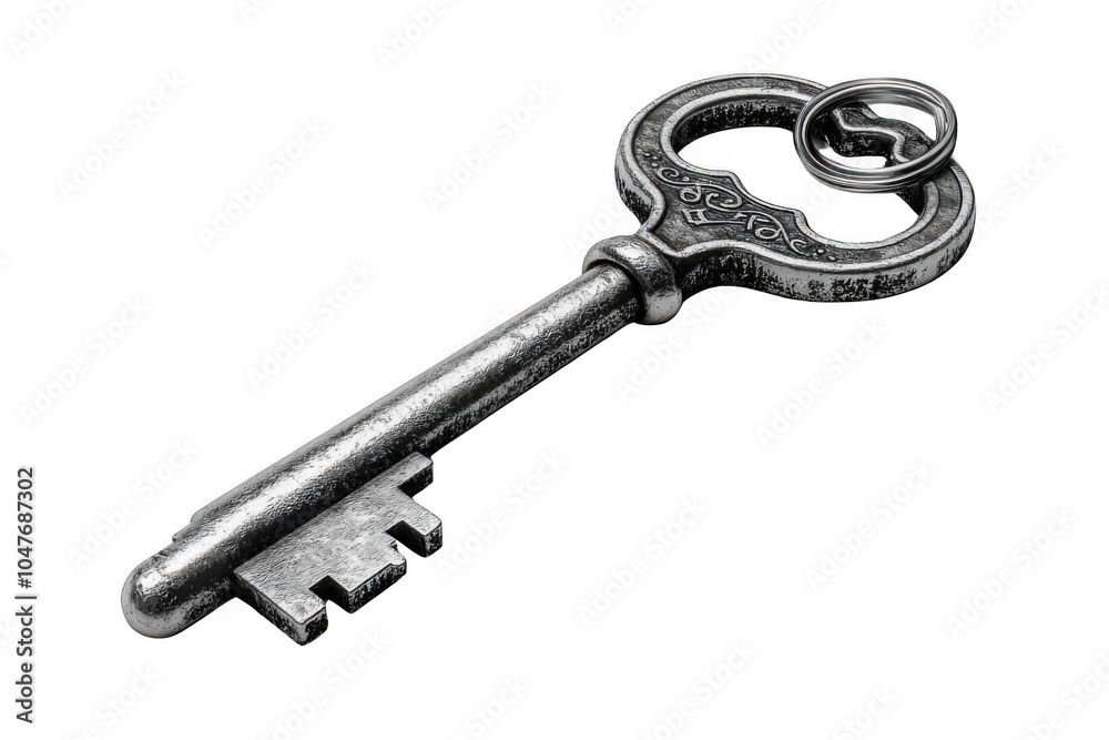 White house key isolated on transparent background, png file, no background png file White house key isolated on transparent background, png file, no background png file