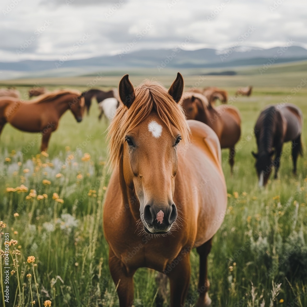 Obraz premium Wild horse spectacle