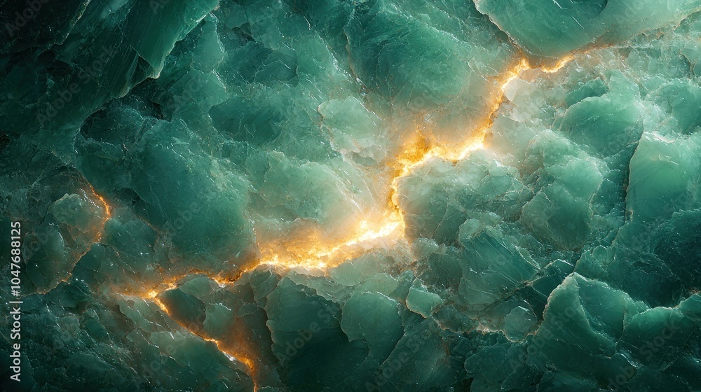 A Crack of Light in Green Onyx A Crack of Light in Green Onyx