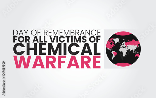Day of Remembrance for All Victims of Chemical Warfare. smart design, Holiday concept. Template for background, banner, card, poster 