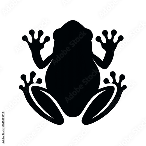 Frog Silhouette Art
