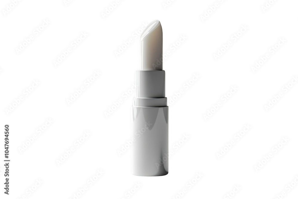 White lip balm tube, vertically placed isolated on transparent background, png file, no background png file White lip balm tube, vertically placed isolated on transparent background, png file, no background png file