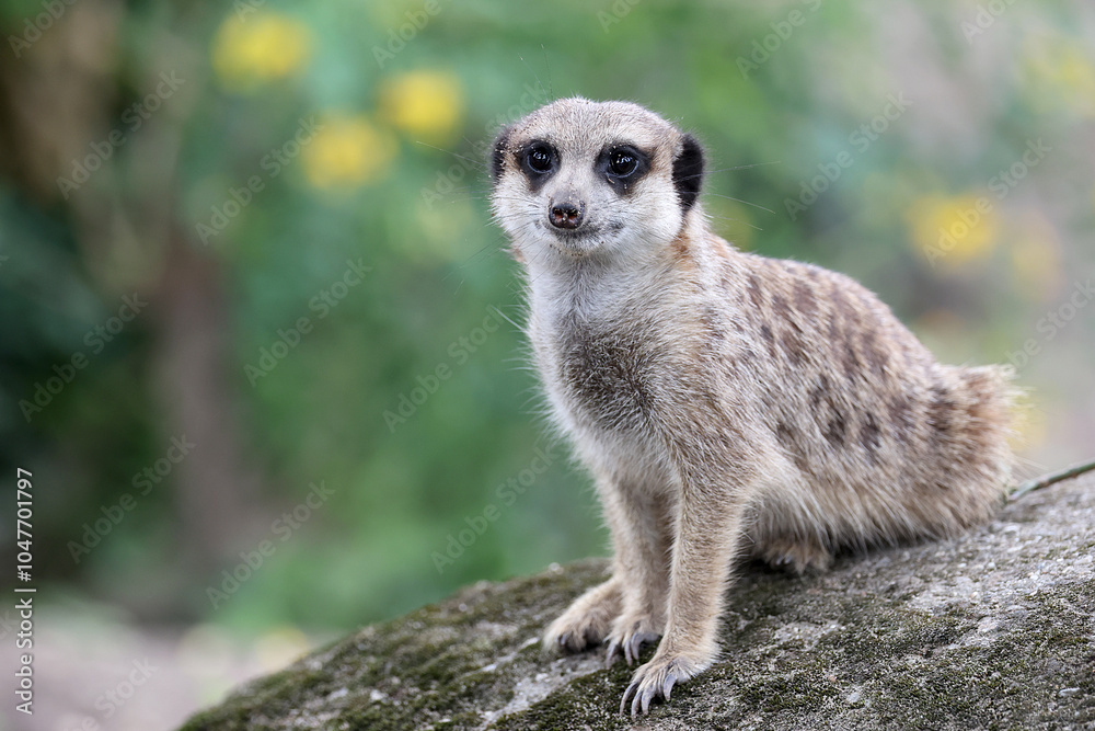 meerkat in the zoo close up
