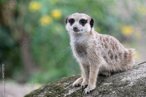 Obraz na płótnie meerkat in the zoo close up w salonie