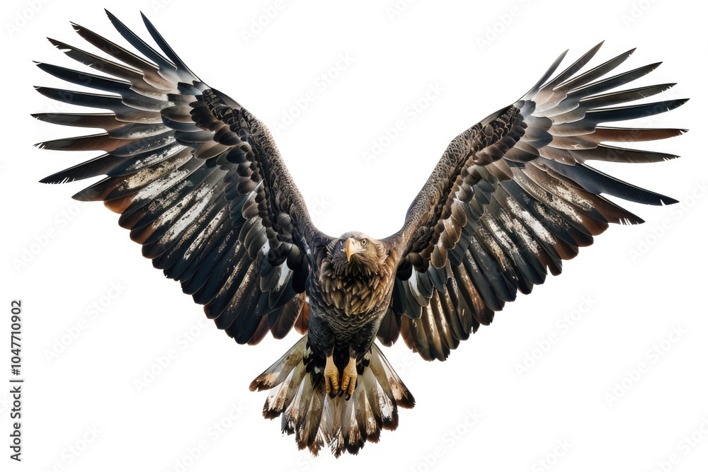 Obraz premium A large bird of prey soaring through the sky