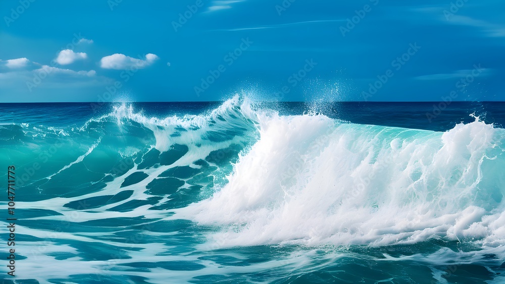 Obraz premium Ocean wave. Storm 