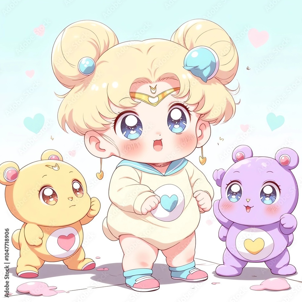 Fototapeta premium wallpaper cutejibi