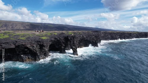 Hōlei Sea Arch and lava cost in Big Island Hawaii photo