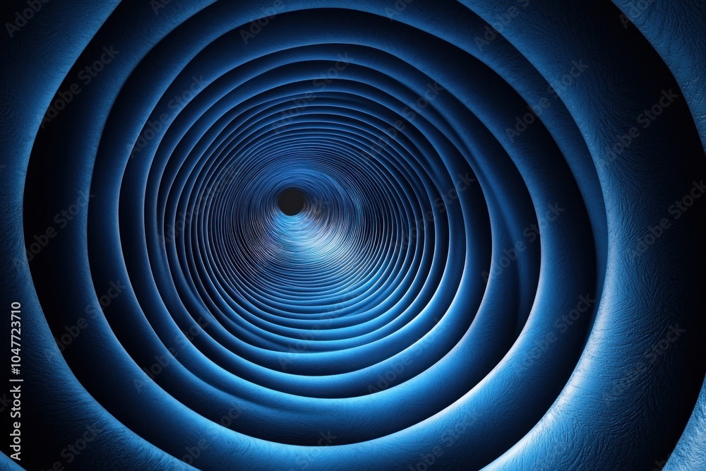 Blue Concentric Circles Leading to a Black Hole Blue Concentric Circles Leading to a Black Hole