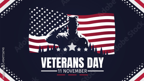 Veterans day, honoring our heroes design templet clear eye catching design