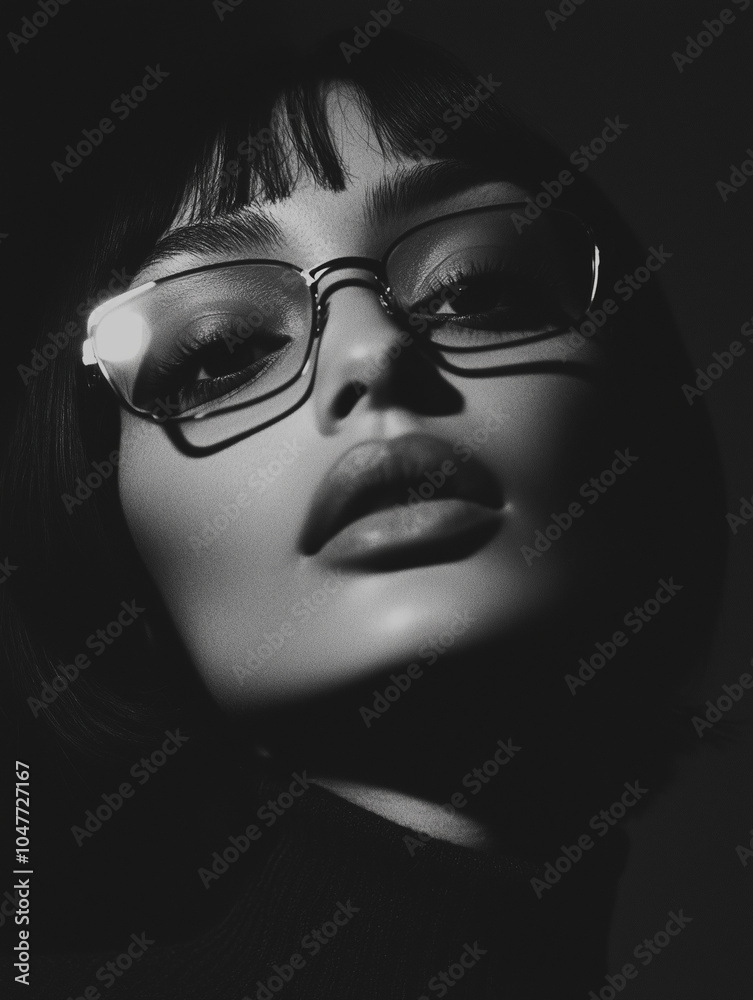 portrait of a person with glasses portrait of a person with glasses