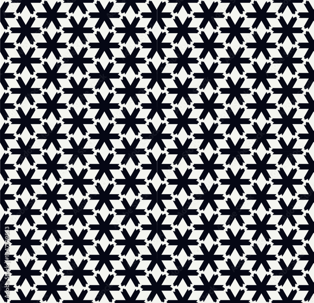 Stars motif geometric print. Paint brush seamless pattern. Freehand grunge design floral background. Trendy handdrawn modern simple geo ornament. Artistic hand drawn abstract vector wallpaper Stars motif geometric print. Paint brush seamless pattern. Freehand grunge design floral background. Trendy handdrawn modern simple geo ornament. Artistic hand drawn abstract vector wallpaper
