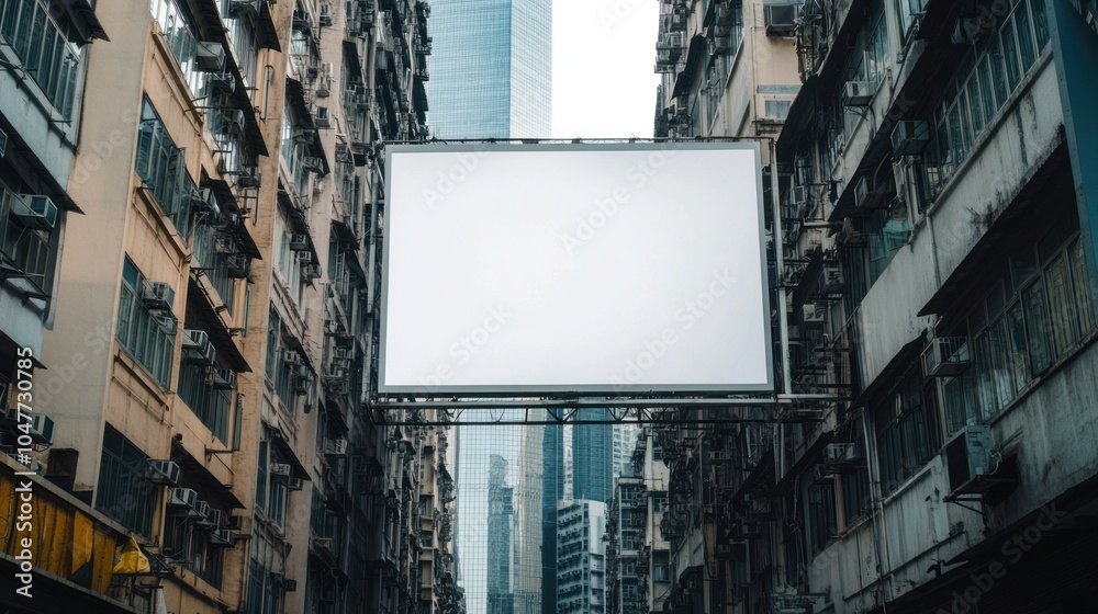 Blank Billboard in Hong Kong Blank Billboard in Hong Kong