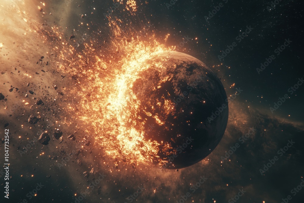 Fototapeta premium Planet Destruction