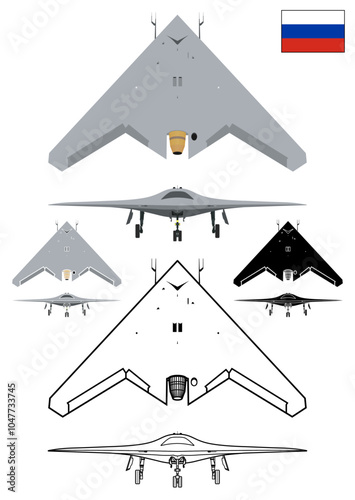 Heavy Strike Bomber UAV concept Russia