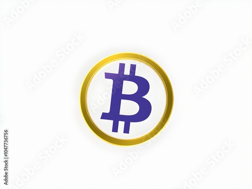 Bitcoin illustration logo