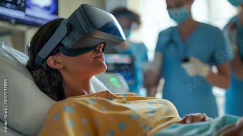 Photorealistic Virtual reality pain management during childbirth