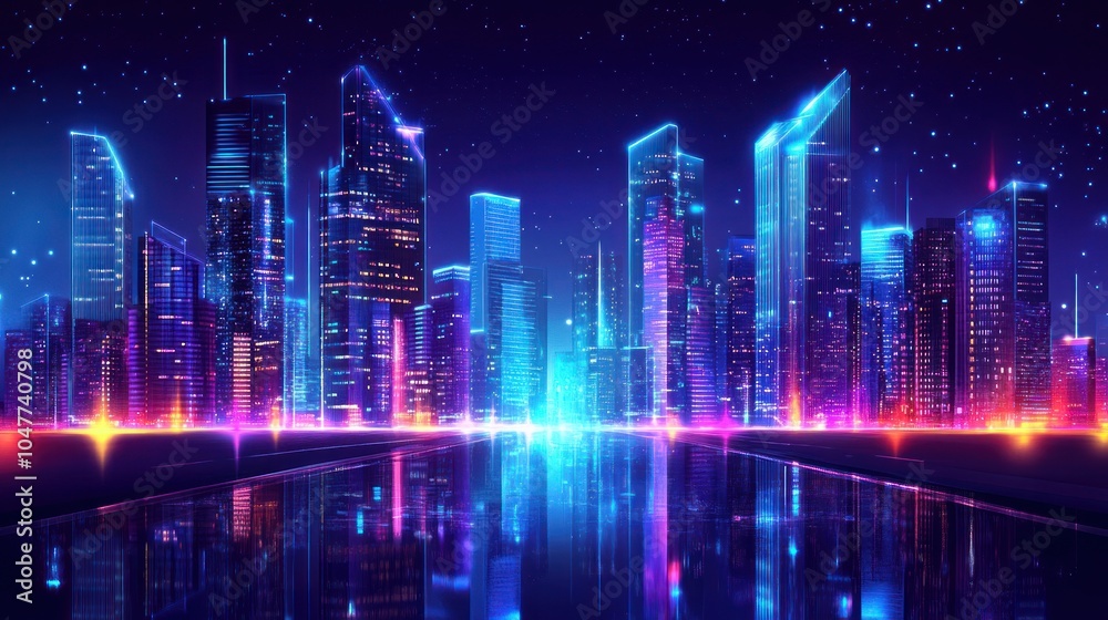 Neon Cityscape Neon Cityscape