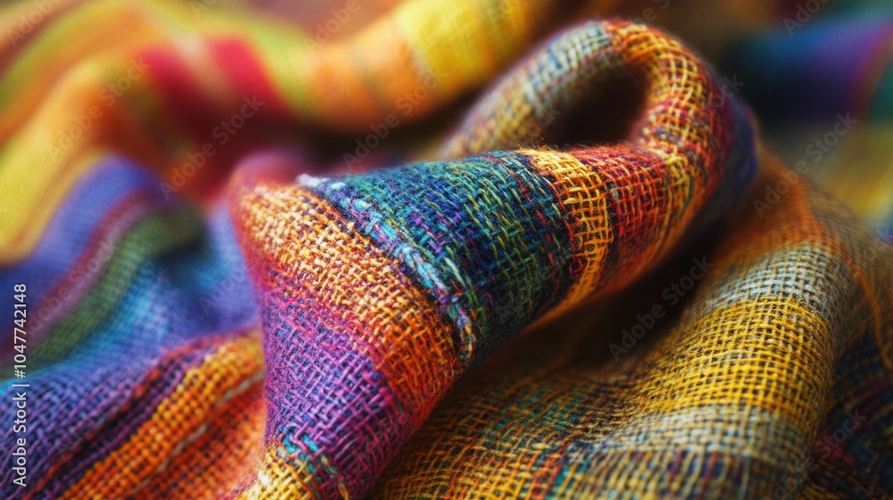 Colorful Woven Fabric Colorful Woven Fabric