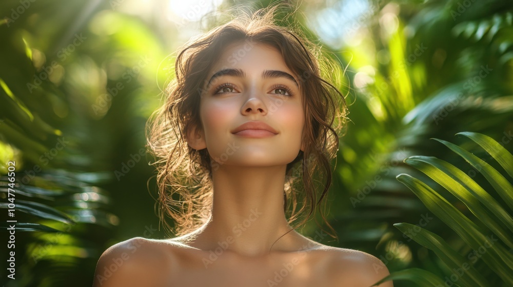 Serene Beauty in Jungle Greenery