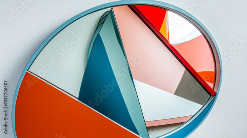 Free Download Imagine an avant-garde tailored mirror that defies conventional design, featuring an asymmetrical frame crafted from sleek metal and bold geometric shapes.  - GFXLoad