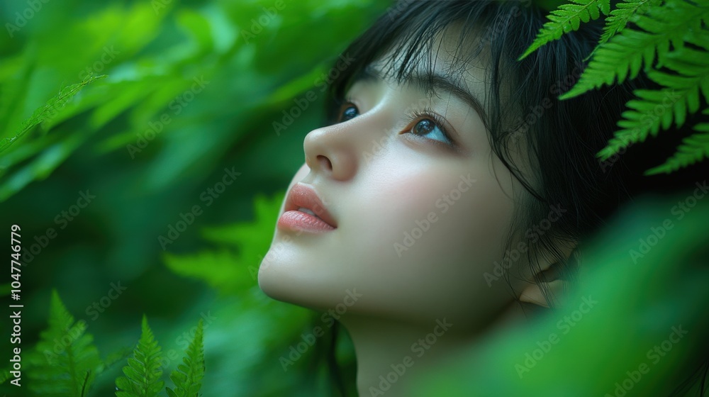 Serene Beauty in Lush Greenery