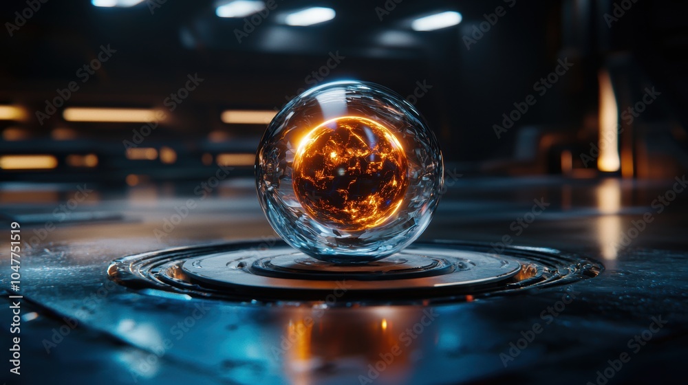Ethereal 3D Render of a Glowing Object Ethereal 3D Render of a Glowing Object