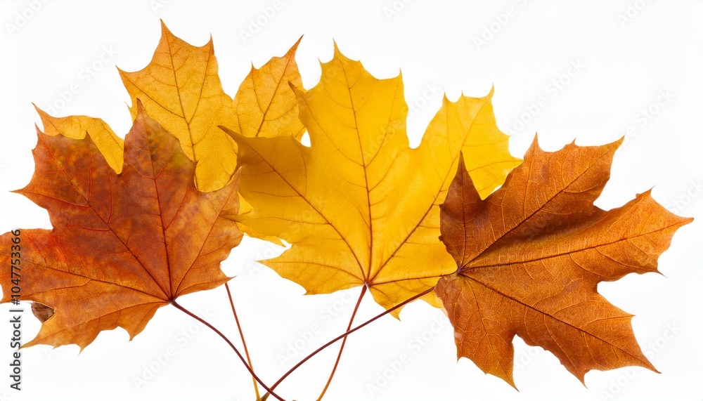 falling autumn maple yellow leaves cut out falling autumn maple yellow leaves cut out