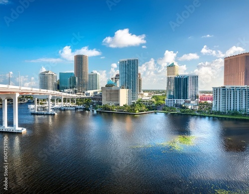 tampa florida usa downtown skyline
