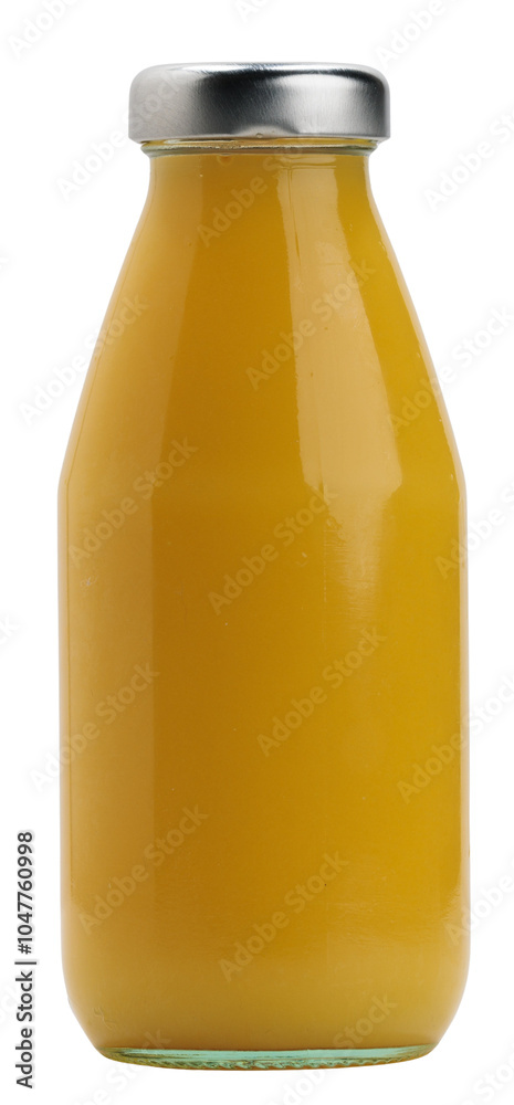 Orange Cold-Pressed Juice Smoothie in Glass Packaging