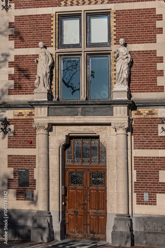 Neorenaissance former official residence for chief director of Rijksmuseum (1883). Rijksmuseum holds many masterpiece paintings of Dutch and world art. Amsterdam, the Netherlands. photo