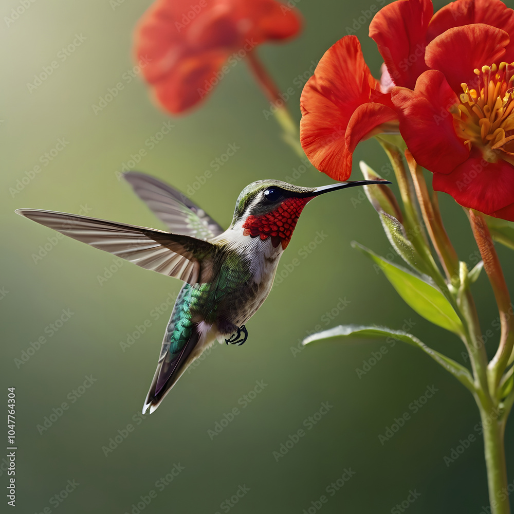 Fototapeta premium Hummingbird hovering