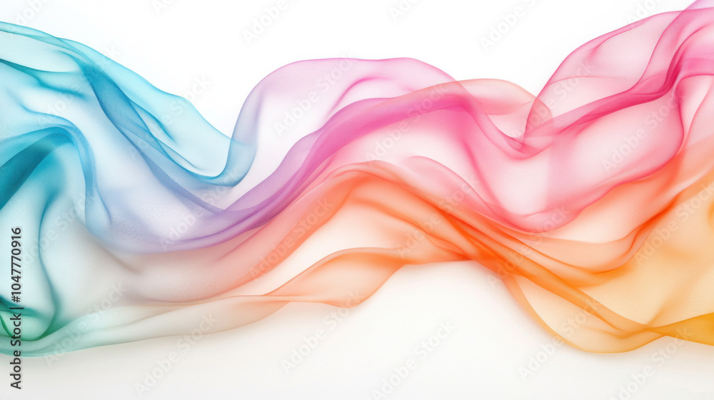 Flowing fabric in vibrant colors creates beautiful, soft texture. Wedding and invitation theme. Flowing fabric in vibrant colors creates beautiful, soft texture. Wedding and invitation theme.