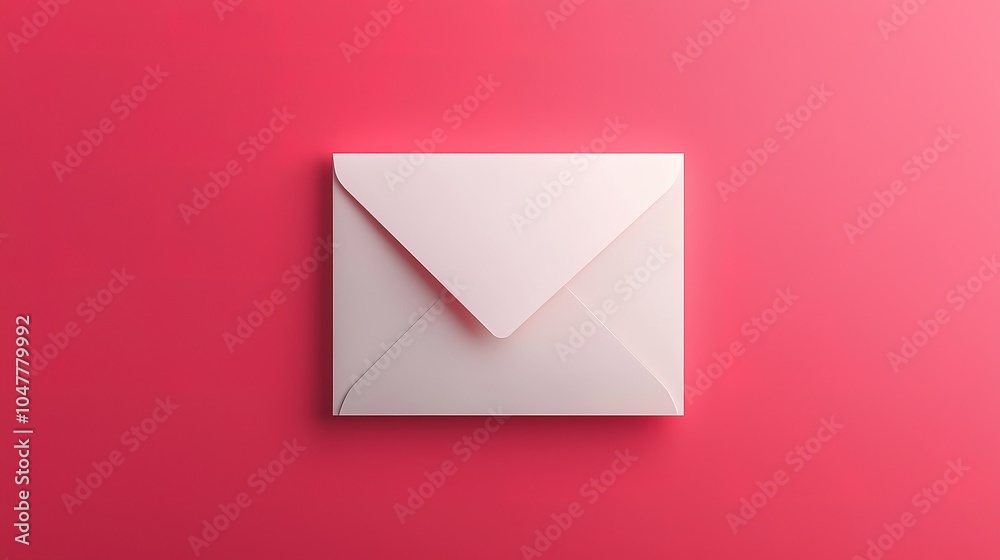 A simple, closed envelope centered on a vibrant pink background, suggesting themes of communication and correspondence. A simple, closed envelope centered on a vibrant pink background, suggesting themes of communication and correspondence.
