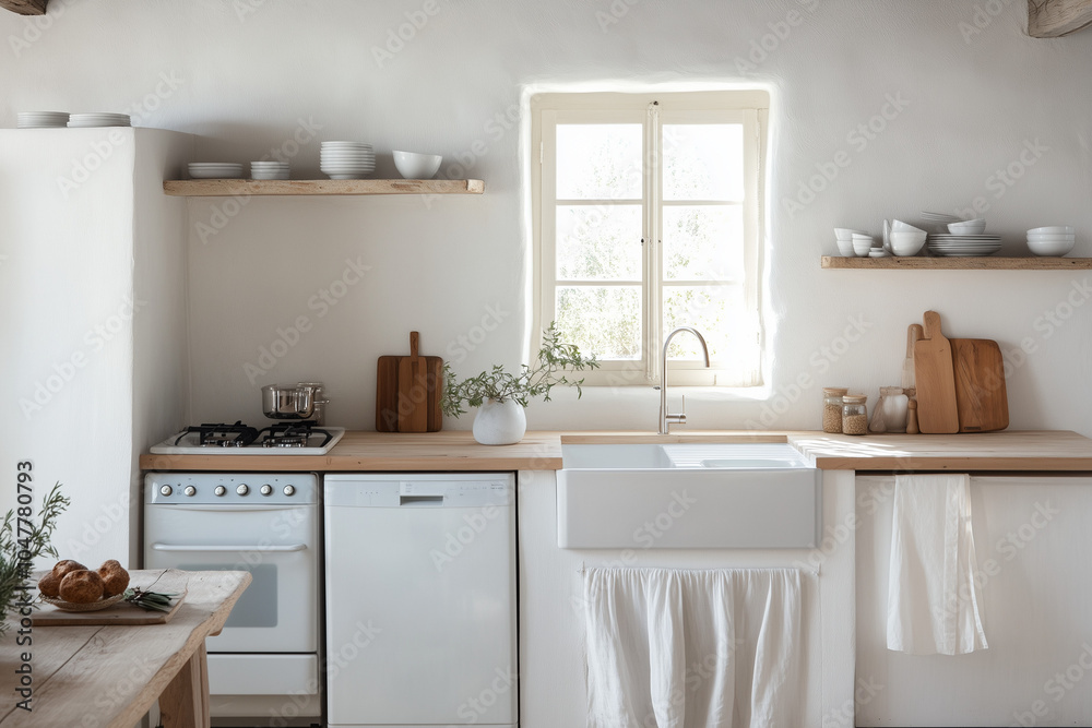 Light Scandinavian Kitchen Featuring Energy-Efficient Appliances and Minimalist Design for a Fresh and Eco-Friendly Cooking Space Light Scandinavian Kitchen Featuring Energy-Efficient Appliances and Minimalist Design for a Fresh and Eco-Friendly Cooking Space