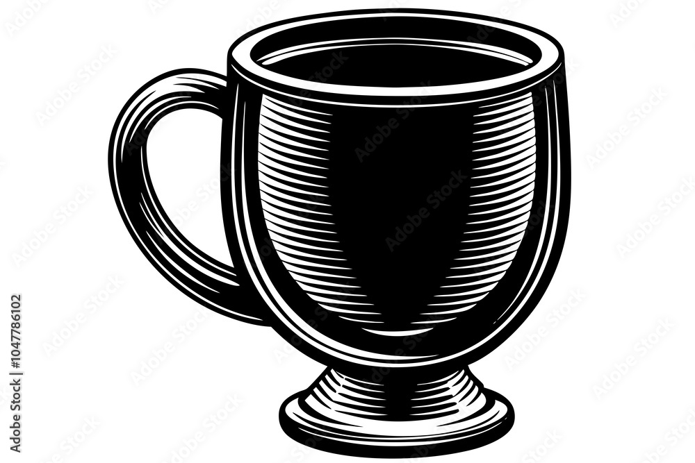 Wine Mug Isolated On White Wine Mug Isolated On White