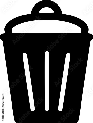 Trash bin doodle icon