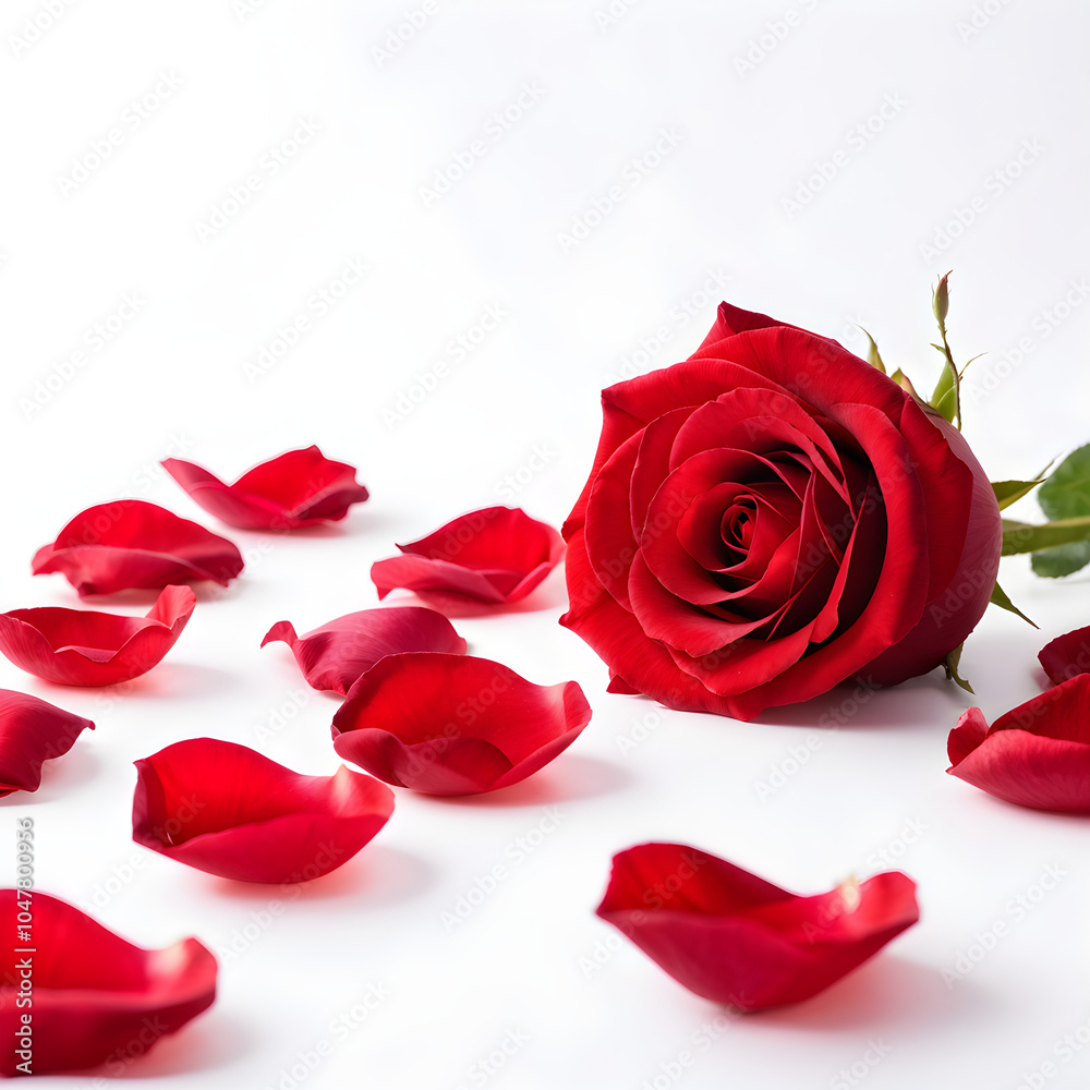 red rose on white background red rose on white background