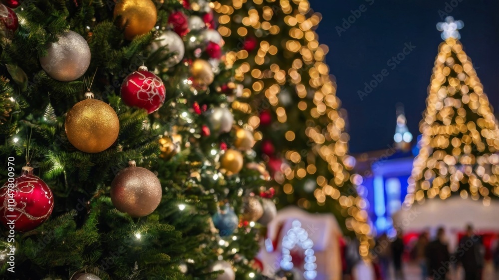 Decorated Christmas tree with presents for new year isolated on white background Decorated Christmas tree with presents for new year isolated on white background
